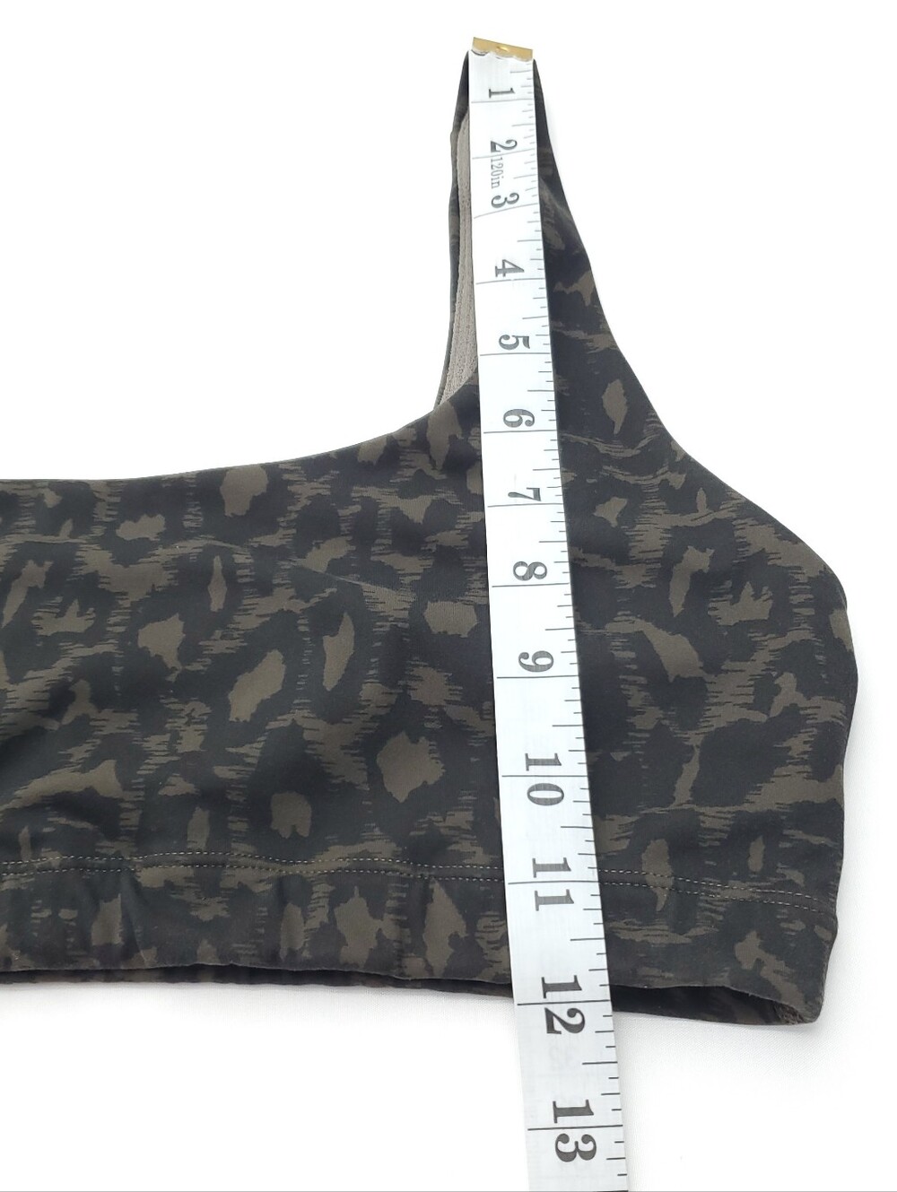 Vuori Daily Bra Leopard Print Pattern Wide Straps Yoga Training Athletic Gym M - Picture 5 of 8